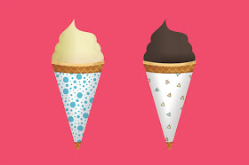 Hello Summer! with free ice cream cone wrappers