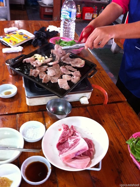 Black Pig BBQ lunch at Jeju Folk Village