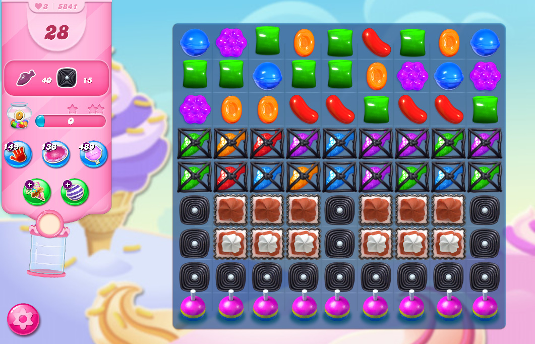 Candy Crush Saga level 5841