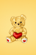 . and an iPhone wallpaper with the cute teddy bear. (iphone wallpaper teddy hypnotist by bgiormova)