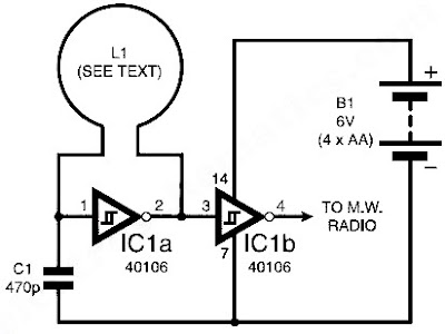 Circuit détecteur de métaux simple