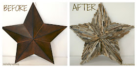 Steps to making a driftwood star.