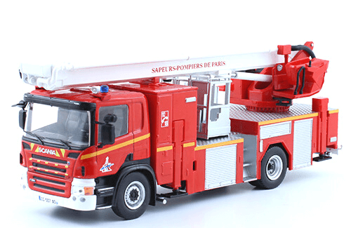 SCANIA P320 PIATTAFORMA METZ 1:43 collezione pompieri