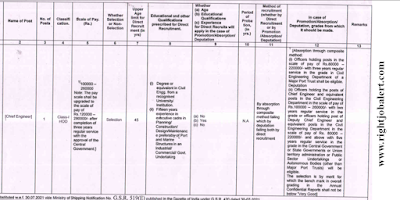 Chief Engineer - Civil Engineering Jobs in Cochin Port Authority