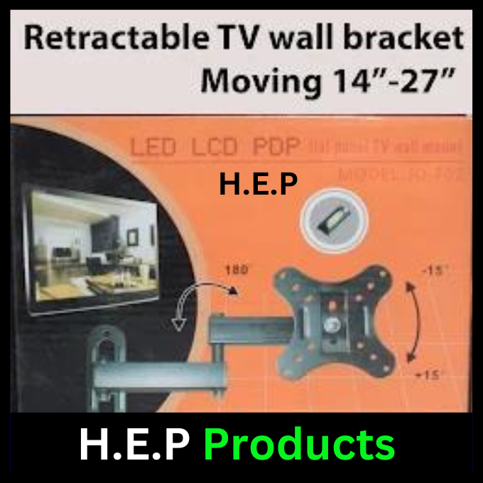 Retractable Tv Wall Bracket Moving Stand 14'' 27'' 