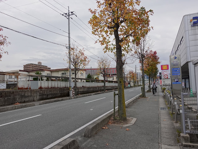 山大通りの山口県道200号陶湯田線