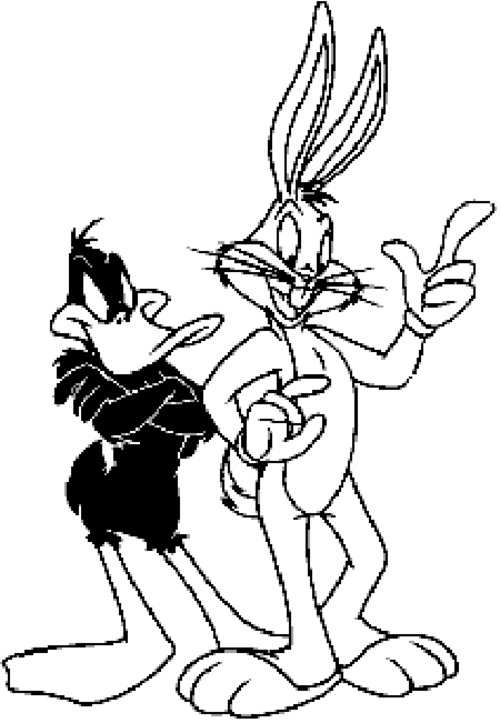 free coloring pages  bugs bunny and daffy duck coloring