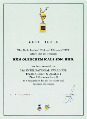 Premios de reconocimientos estrictos de DXN Internacional