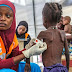 Photo of a severely malnourished child being treated at a health centre in Maiduguri