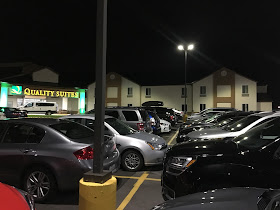 hotel parking lot 5:30am