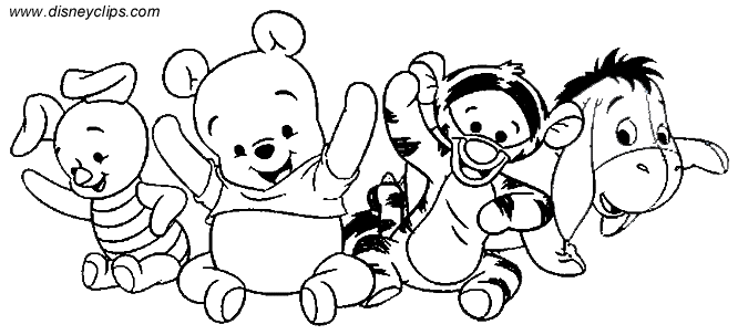  Baby Winnie The Pooh And Friends Coloring Pages 3