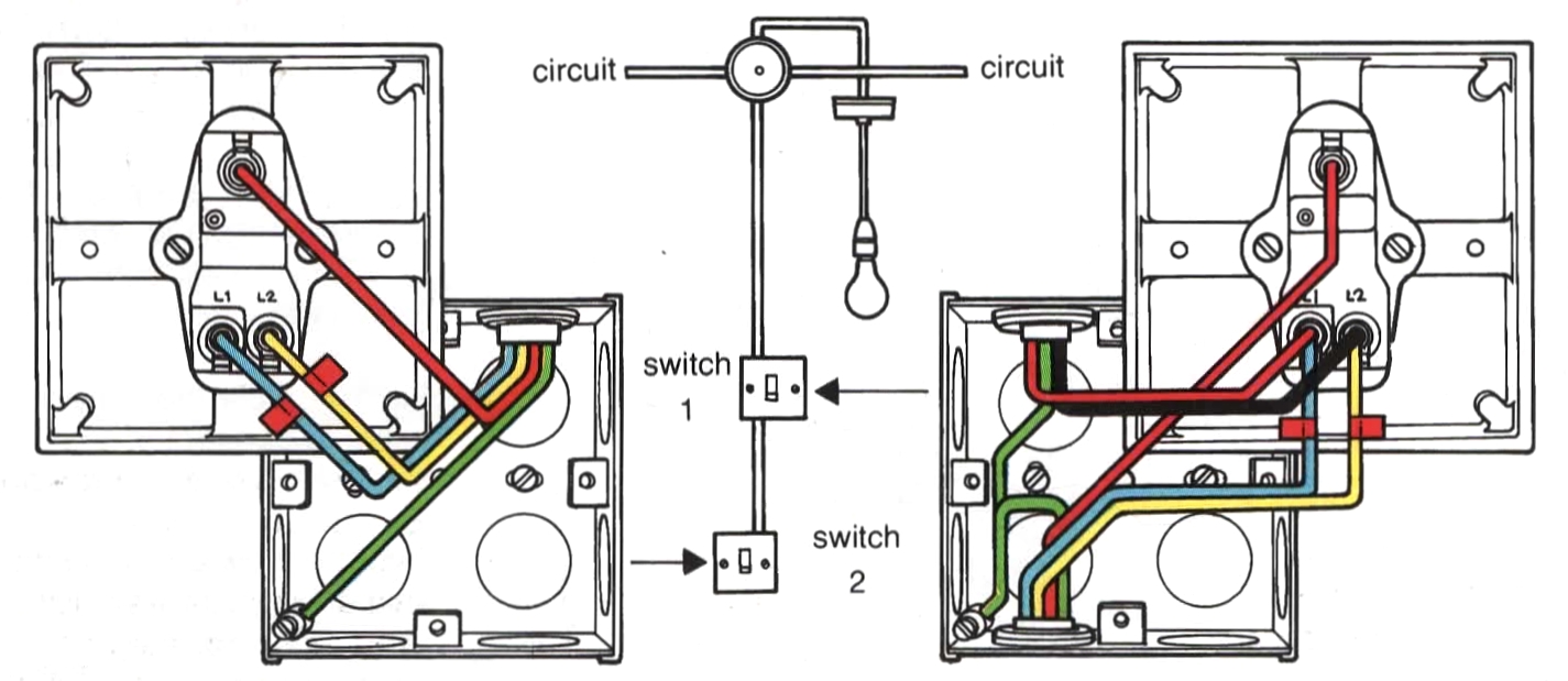 Two light switch wiring diagram - Electrical Blog