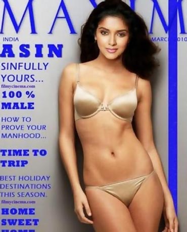 Asin in Silver Bikini for maxim