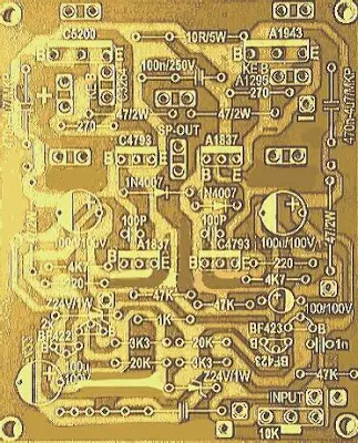 PCB Power Amplifier 750W Mono