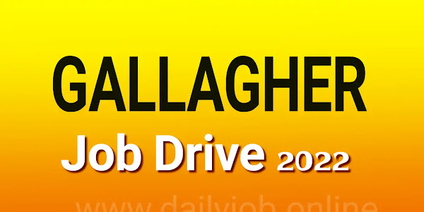 GALLAGHER Job Drive 2022 - Walk in Interview for Process Associate Vacancies 