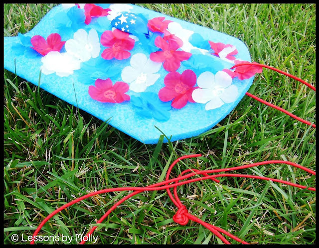 Help your students observe Memorial Day with a flower boat floating event.  These patriotic flower boats are simple to make.  Children can help decorate the boats by gluing flowers on to them.  Float the boats in a small plastic pool, pond, or other body of water.  Have a moment of silence, give thanks, or read the names of local men and women who died while serving the United States Armed Forces.  Children love the idea of floating boats which makes this a highly engaging Memorial Day activity!