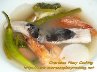 Sinigang na Bangus at Hipon sa Sampalok