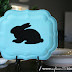 bunny silhouette tray