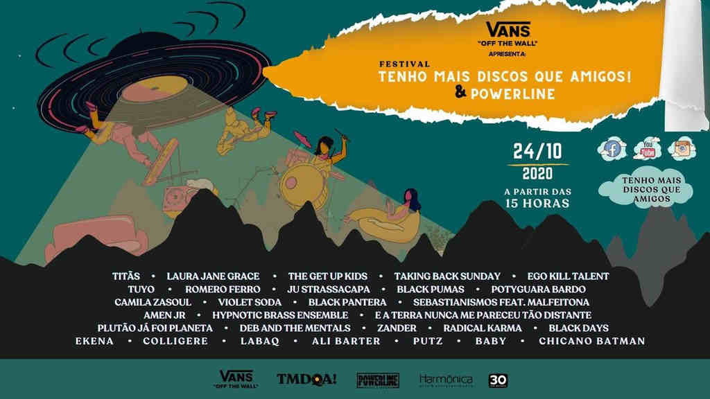 Vans apresenta Festival Tenho Mais Discos Que Amigos! e Powerline