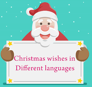 Christmas wishes in Different languages