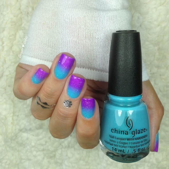 China Glaze Electric Nights Gradient Nagel Design