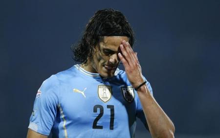 Uruguaio Cavani vai perder amistoso com Itália por lesão na coxa