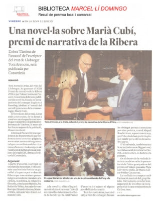 Notícia a Biblioteca Marcel·lí Domingo de Tortosa