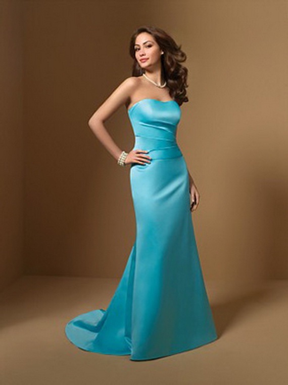 Eleagnt Blue  Bridesmaid  Dresses 