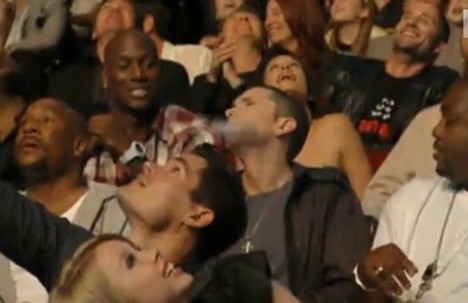 Sacha Baron Cohen's Bruno Eminen Prank 2009 MTV Movie Awards Pic
