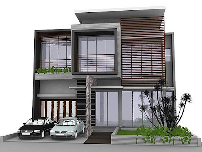 FLOWERS: Minimalist House Design  Image Model Rumah Idaman