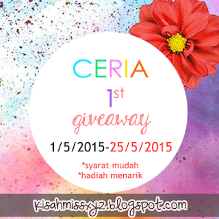 ceria 1st giveaway jom join