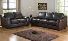 Brown Leather Sofa