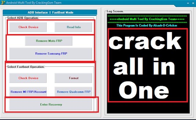 Android Multi Tool All In One Frp Unlock Tool 2018..