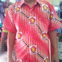 batik partai gerindra,parai gerindra,seragam partai gerindra