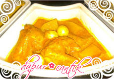 gulai ayam dapur cantik