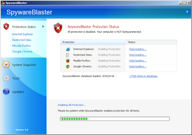 تحميل وتثبيت برنامج SpywareBlaster لحماية المتصفحات والكمبيوتر