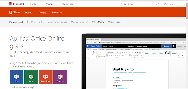 MICROSOFT OFFICE ONLINE