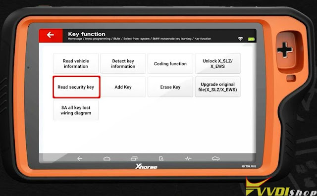 Program BMW Motorcycle XM38 Key with VVDI Key Tool Plus 12