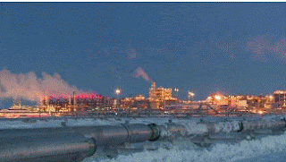image d’une usine de pétrole en Russie