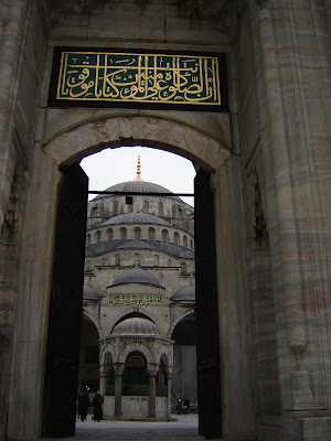 Outside Sultanahmet Mosque