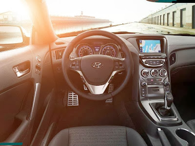 From the inside Hyundai Genesis Coupe model year 2013 