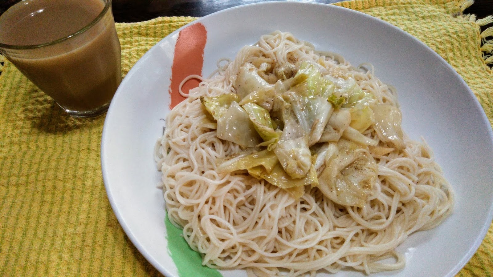 らくがきマイレシピ 簡単 節約料理 アンチョビキャベツそうめん