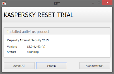 Latest Kaspersky Reset Trial 5.0.0.111 Beta (Trial Resetter)