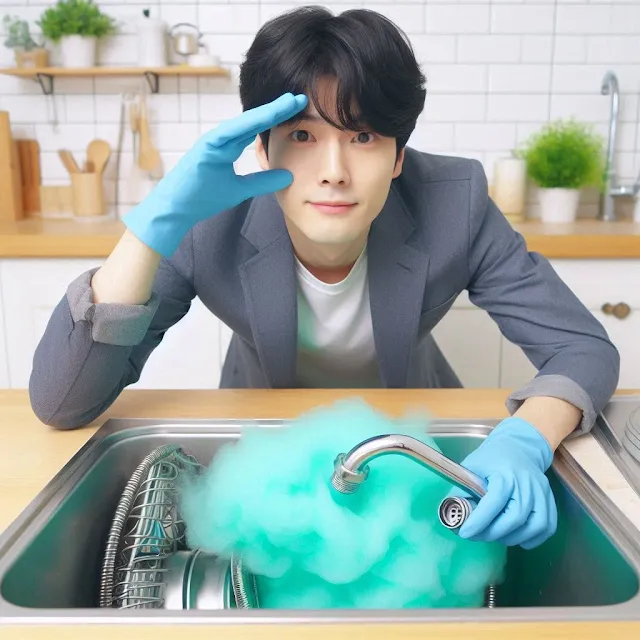 싱크대 배수구 청소 꿀팁, 냄새 확 줄어요!