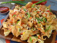 Sweet Chili Chicken Wonton Nachos