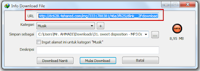 Cara Mengambil URL .mp3 dari 4shared