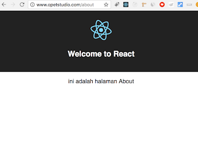 Implementasi react-router-dom untuk membuat pages website pada aplikasi react js