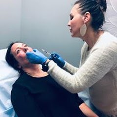 Female patient receiving Botox treatment at Beautox Bar Medspa Maple Grove