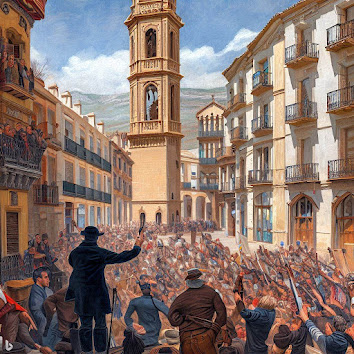 campanario Alcoy 1873 revolución del petróleo