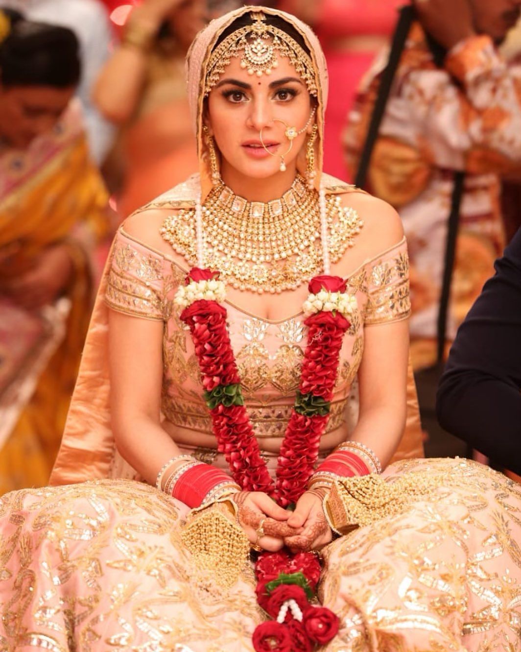 Shraddha Arya bridal look indian tv actress